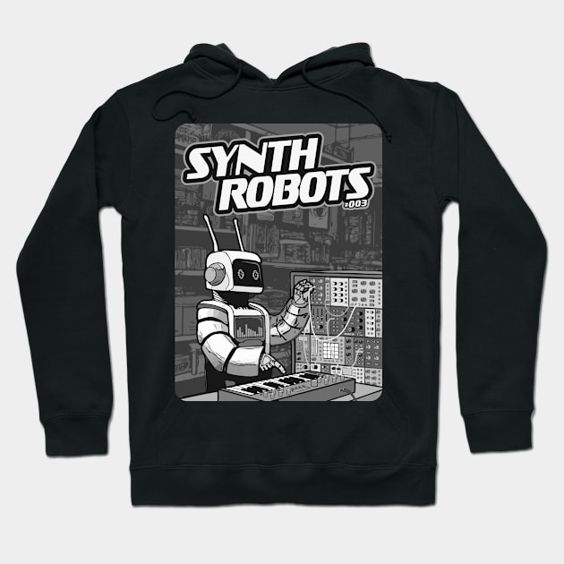 Synth Robot for Synthesizer lover and Electronic Musician Hoodie by Mewzeek_T